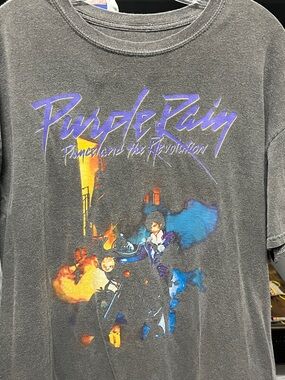 Purple Rain Graphic Tee - Black